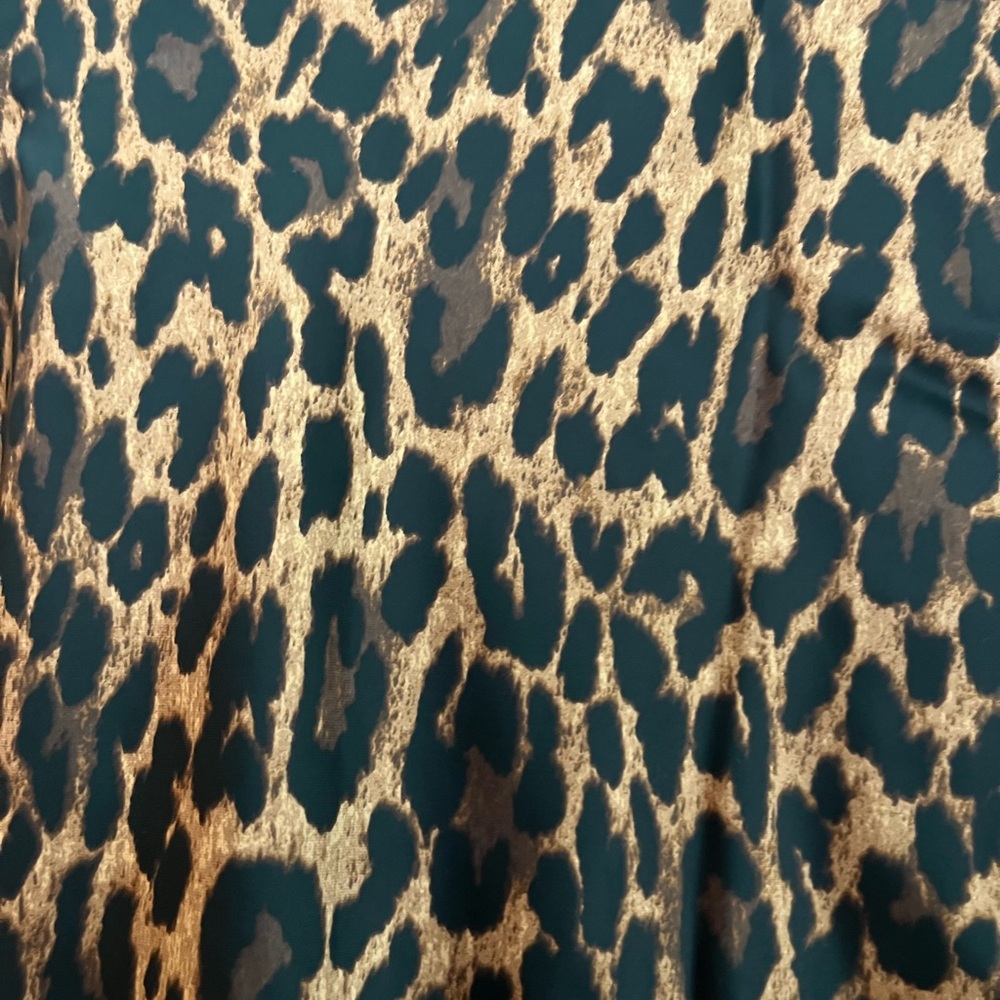 TALBOTS LEOPARD PRINT SATIN MIDI SKIRT SIZE 6 NWT! - Picture 5 of 5